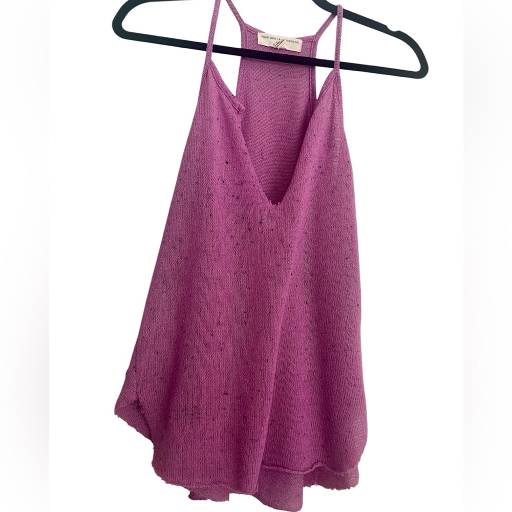 Project Social T x Urban Outfitters Racerback Knit Tank -Size Small, Pink/Purple